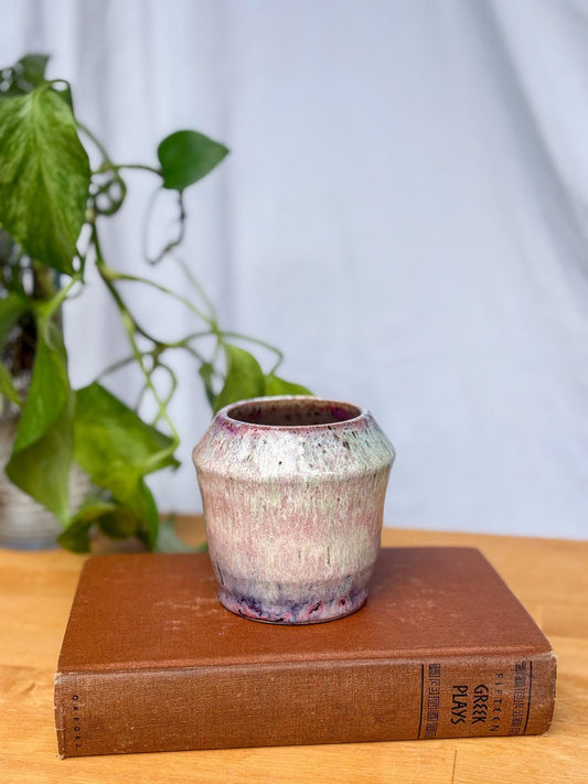 Multicolored Watercolor Angular Vase