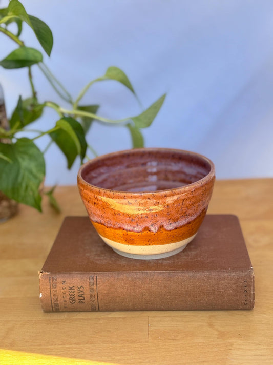Cinnamon Speckled Ceramic Soup Bowl