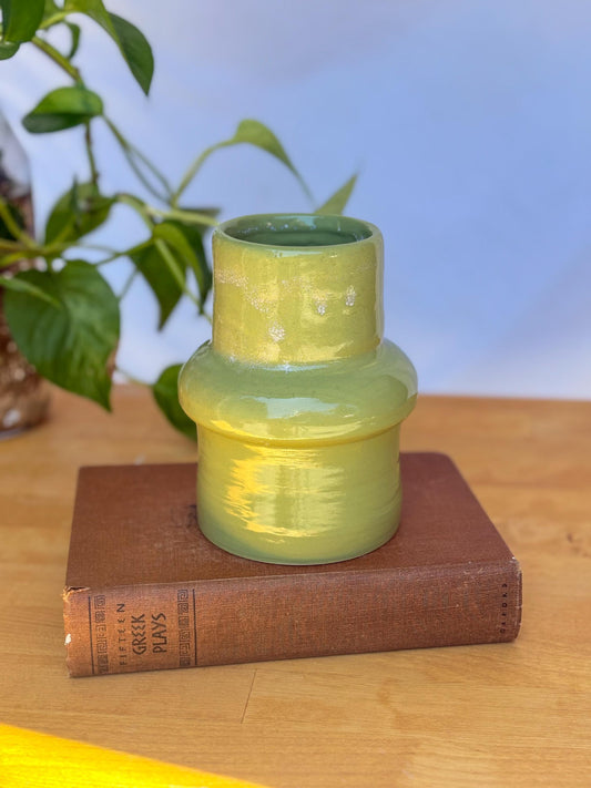 Wavy Retro Cylinder Vase