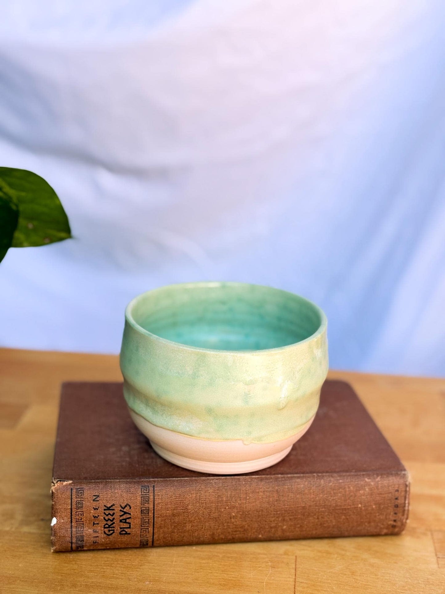 Green Speckled Ceramic Soup Bowl | Cozy & Versatile Handmade Dinnerware