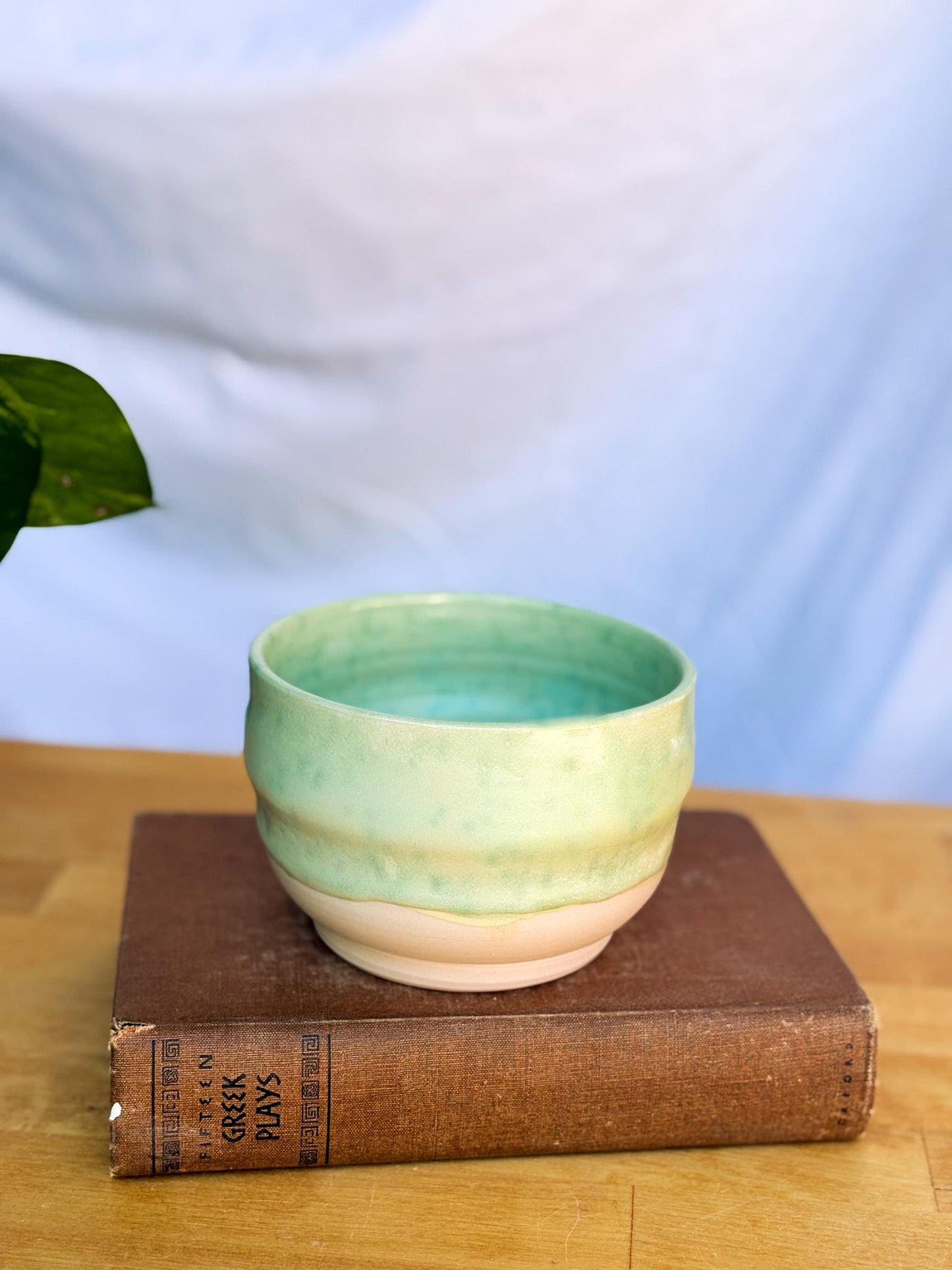 Green Speckled Ceramic Soup Bowl | Cozy & Versatile Handmade Dinnerware