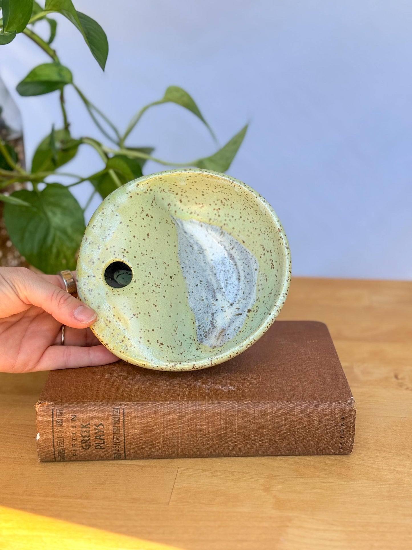 Melon Yellow Seed Bowl | Handmade Stoneware for Fruits & Nuts