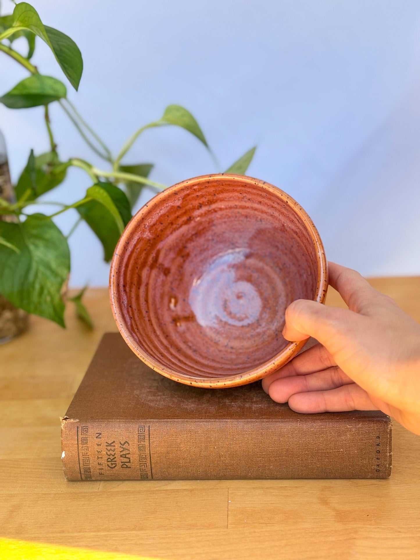 Cinnamon Speckled Ceramic Soup Bowl