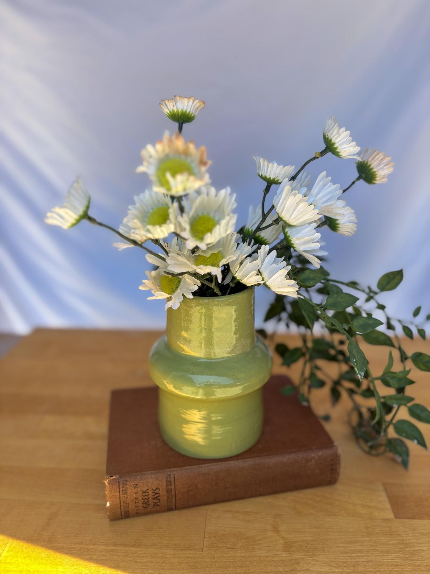 Wavy Retro Cylinder Vase | Dated Minimalist Decor