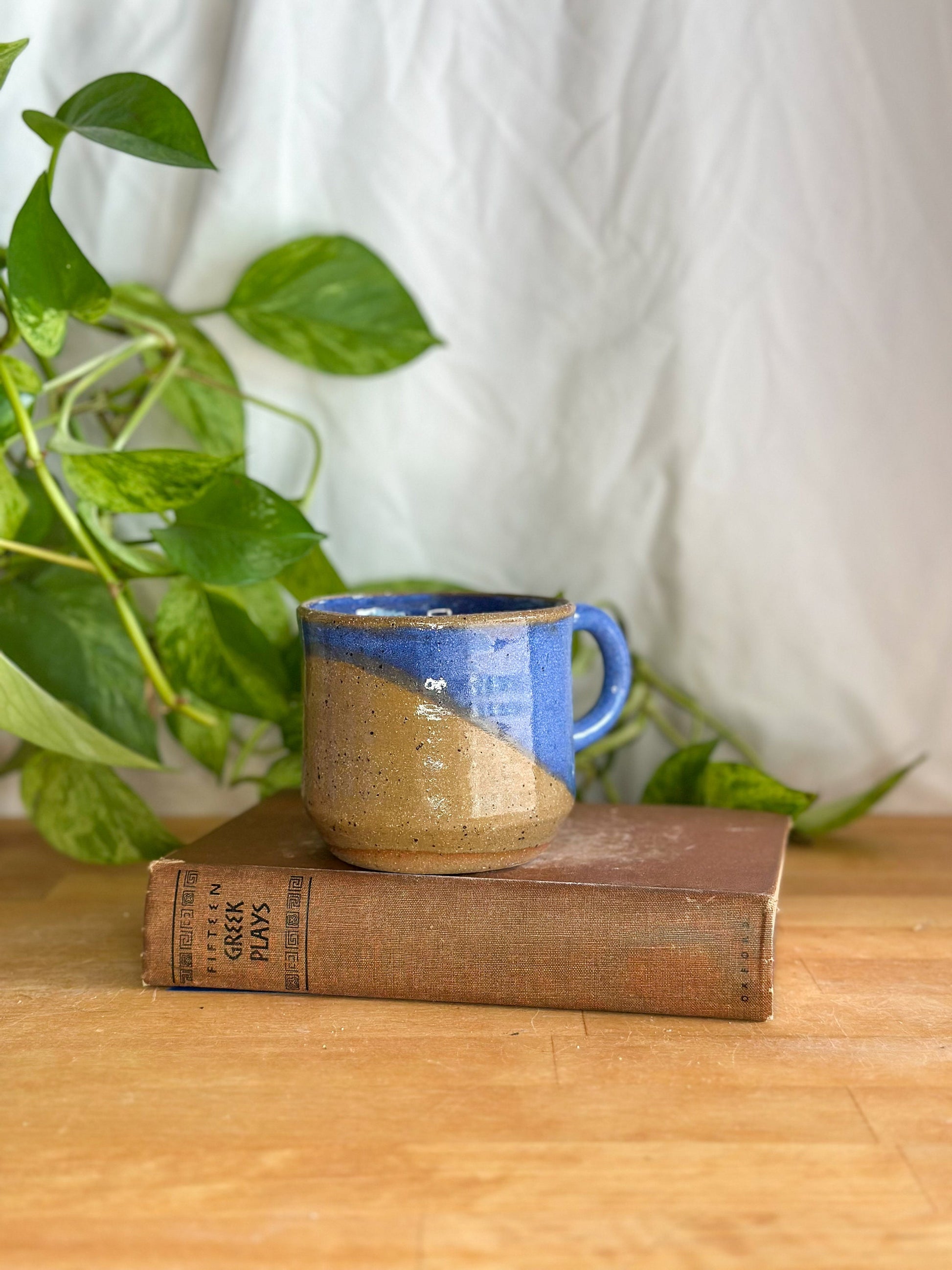 Modern Speckled Pottery Cup | Handmade Ceramic Coffee Mug