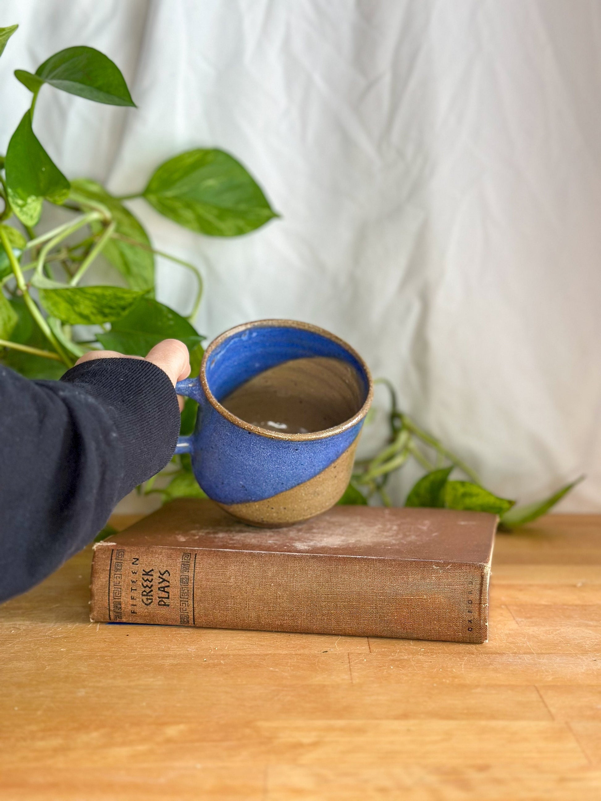 Modern Speckled Pottery Cup | Handmade Ceramic Coffee Mug