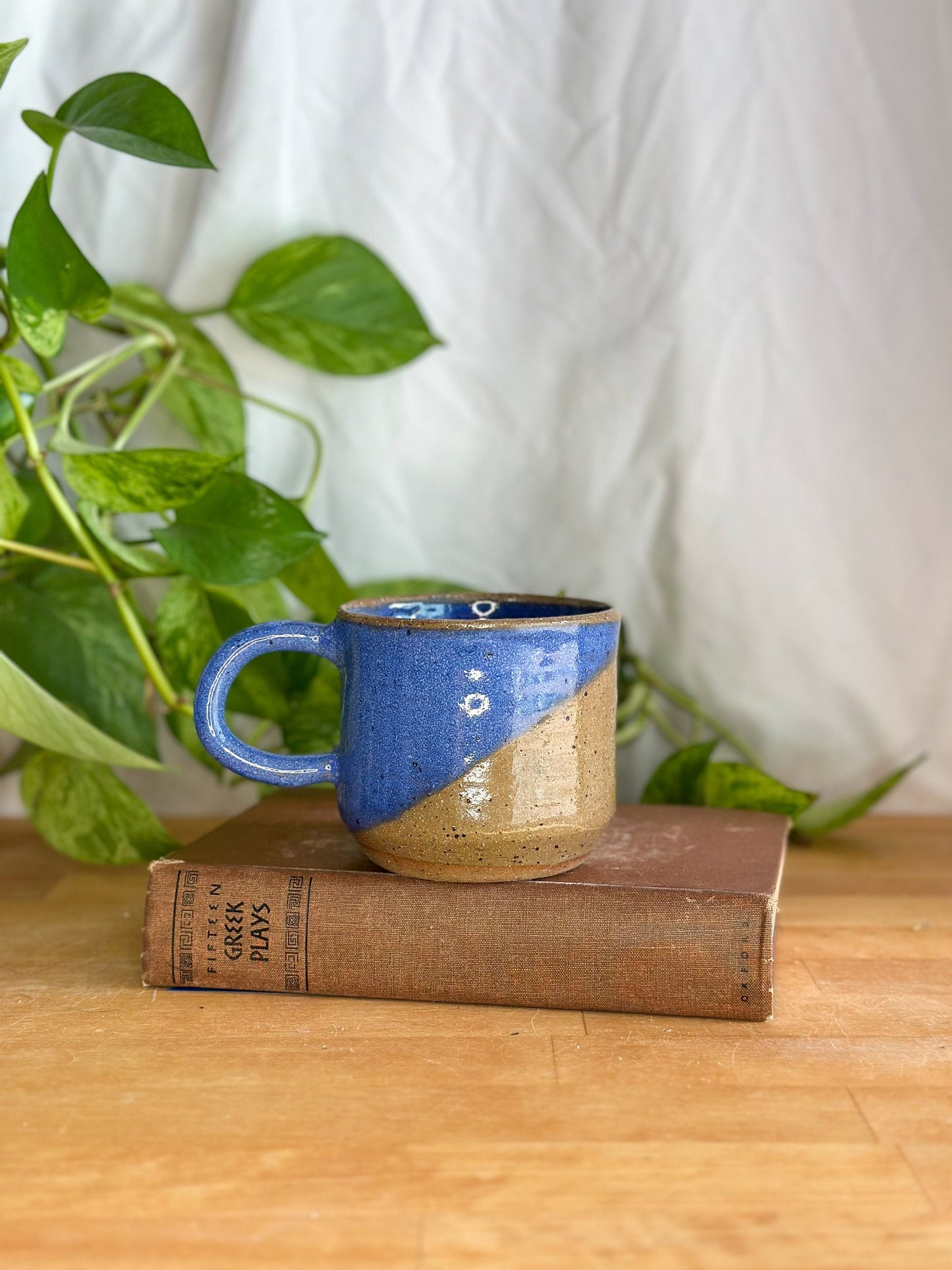 Modern Speckled Pottery Cup | Handmade Ceramic Coffee Mug