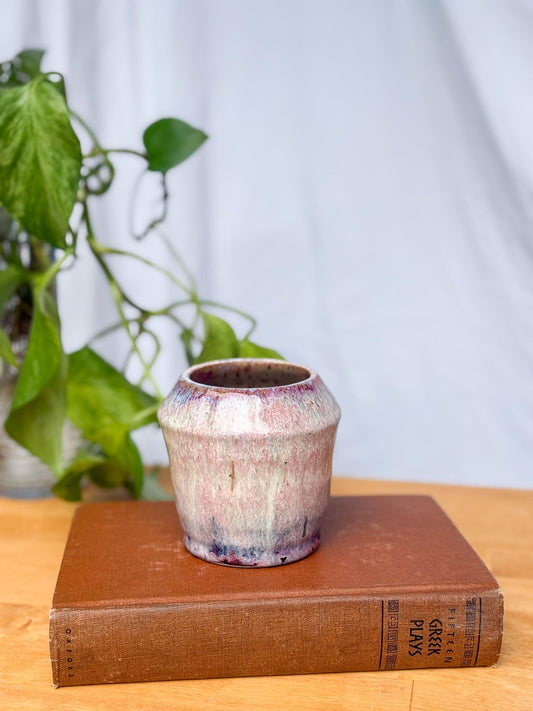 Multicolored Watercolor Angular Vase - Floral Modern Vase