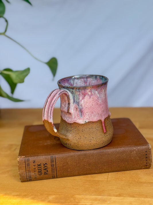 Pink Waves Mug | Handmade Ceramic Coffee Mug
