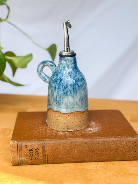 Ceramic Oil Cruet - Blue