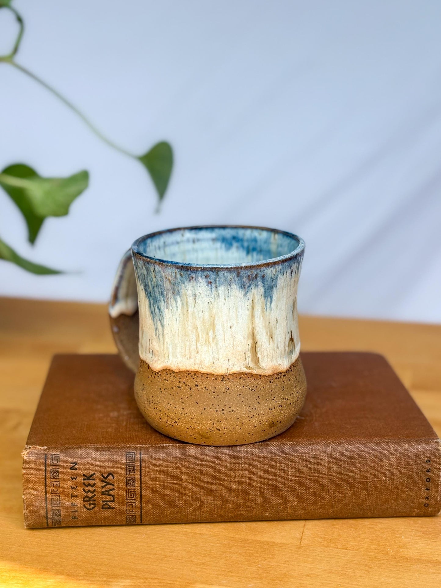 Speckled Blue and White Coffee Mug | Handmade Pottery