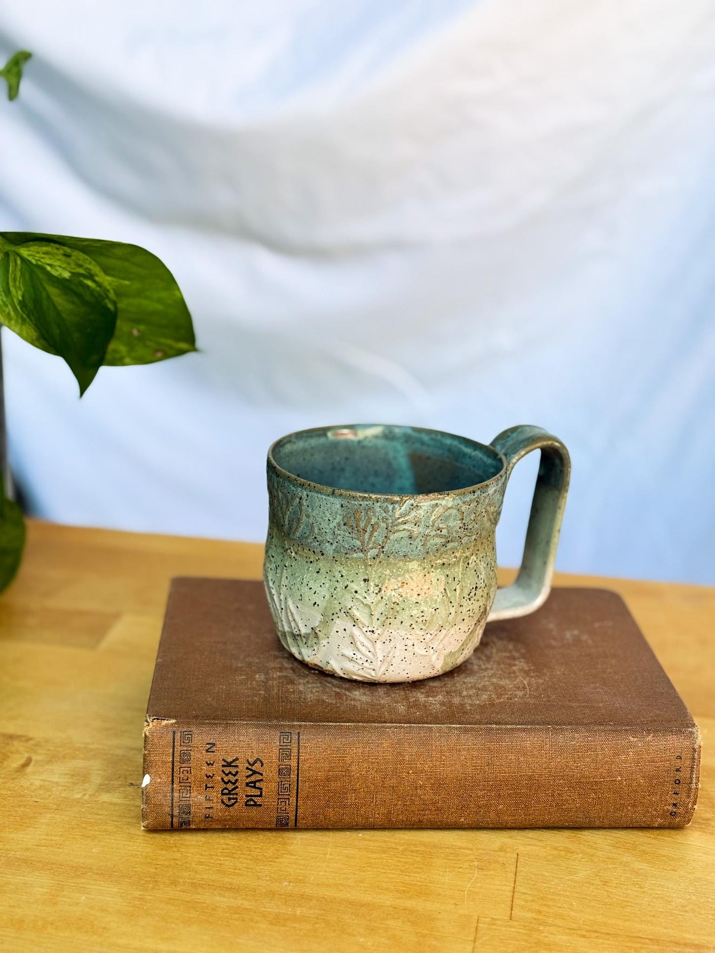 Water-Etched Ceramic Mug