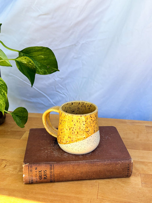Yellow Speckled Mug | Handmade Ceramic Coffee Cup