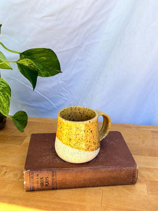 Yellow Speckled Mug | Handmade Ceramic Coffee Cup