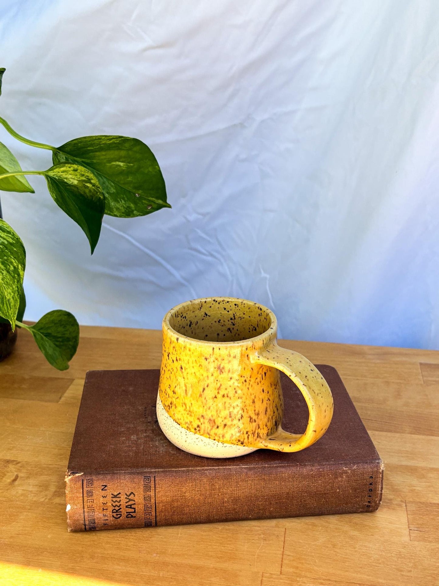 Yellow Speckled Mug