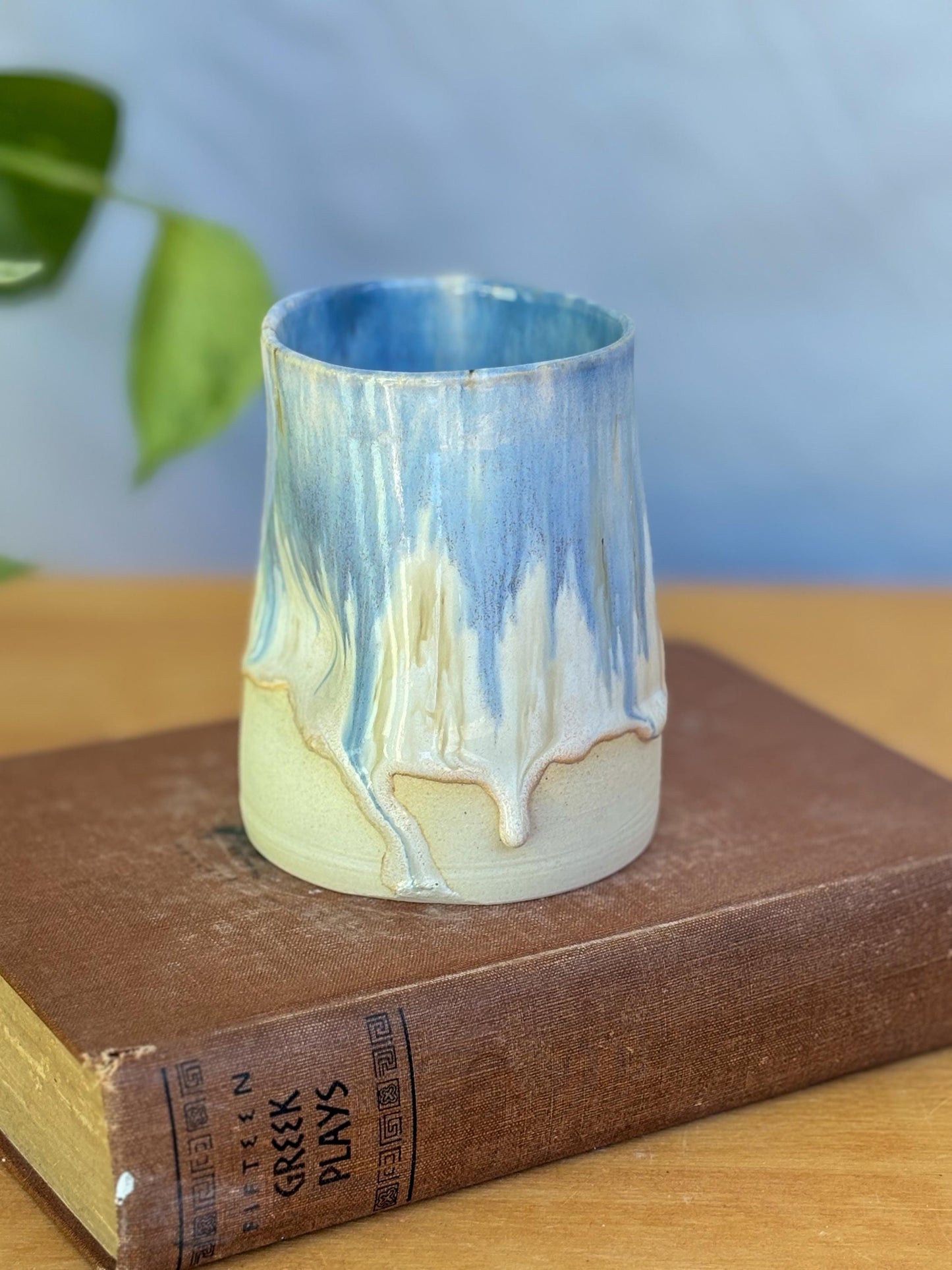 Lavender Glaze Thumb Cup | Handmade Ceramic Tumbler | Wheel-Thrown Mug