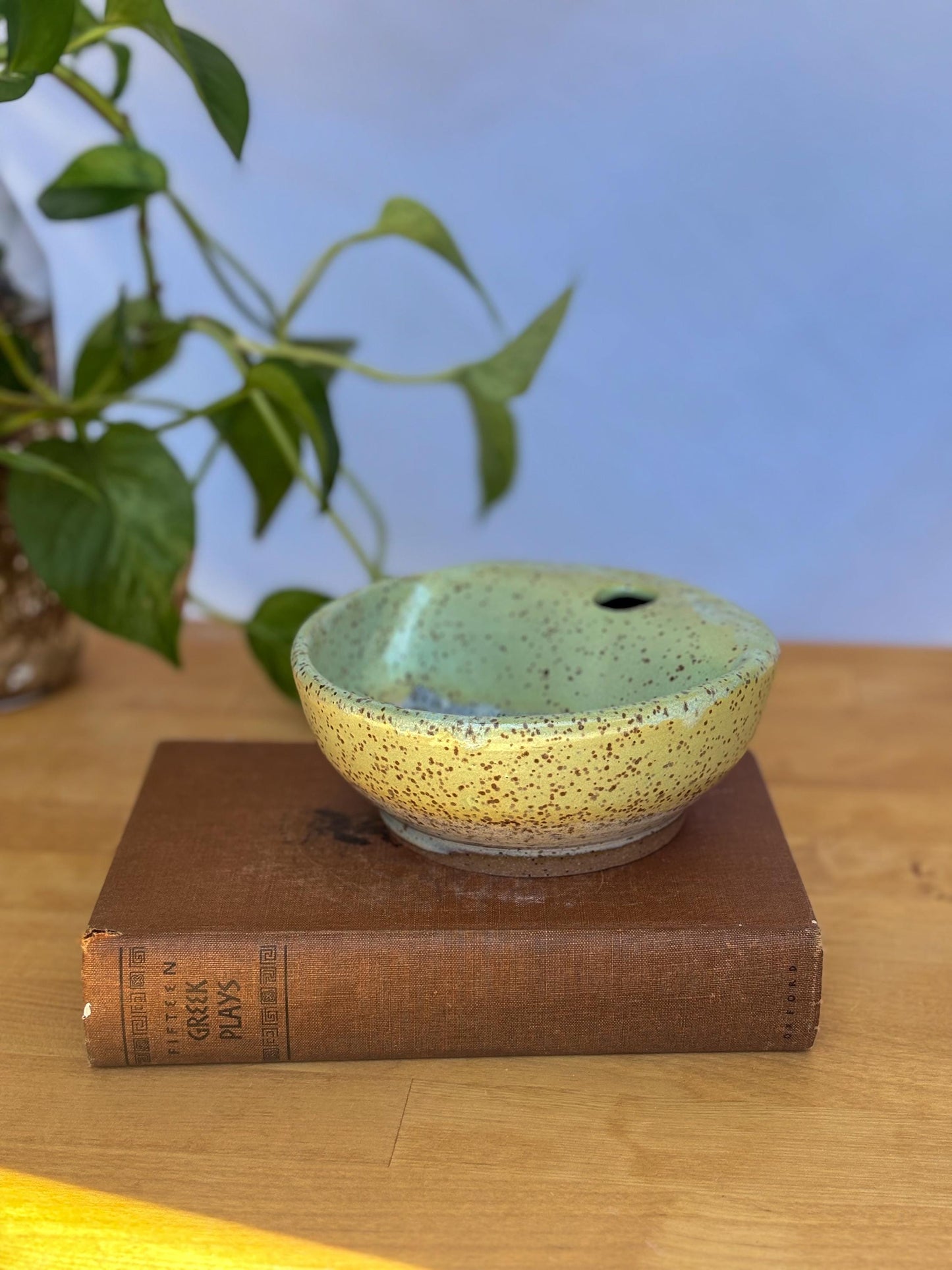 Melon Yellow Seed Bowl | Handmade Stoneware for Fruits & Nuts