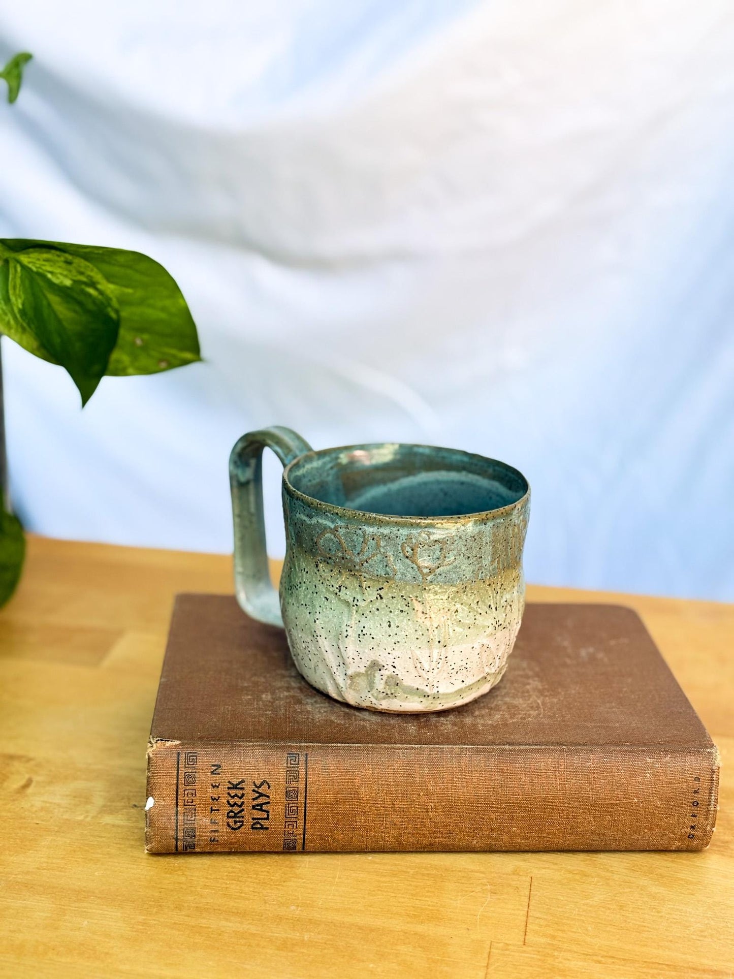 Water-Etched Ceramic Mug