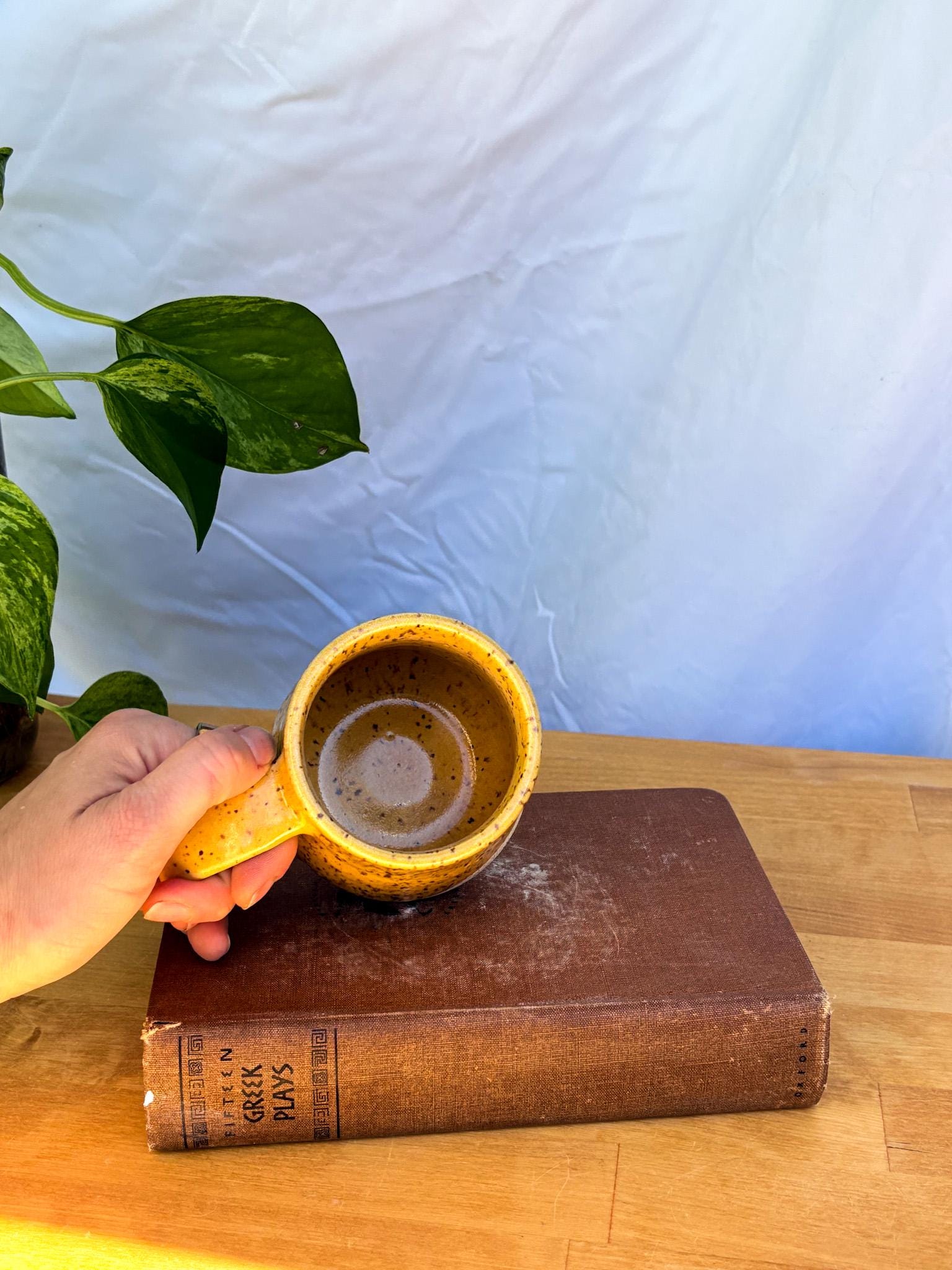 Yellow Speckled Mug