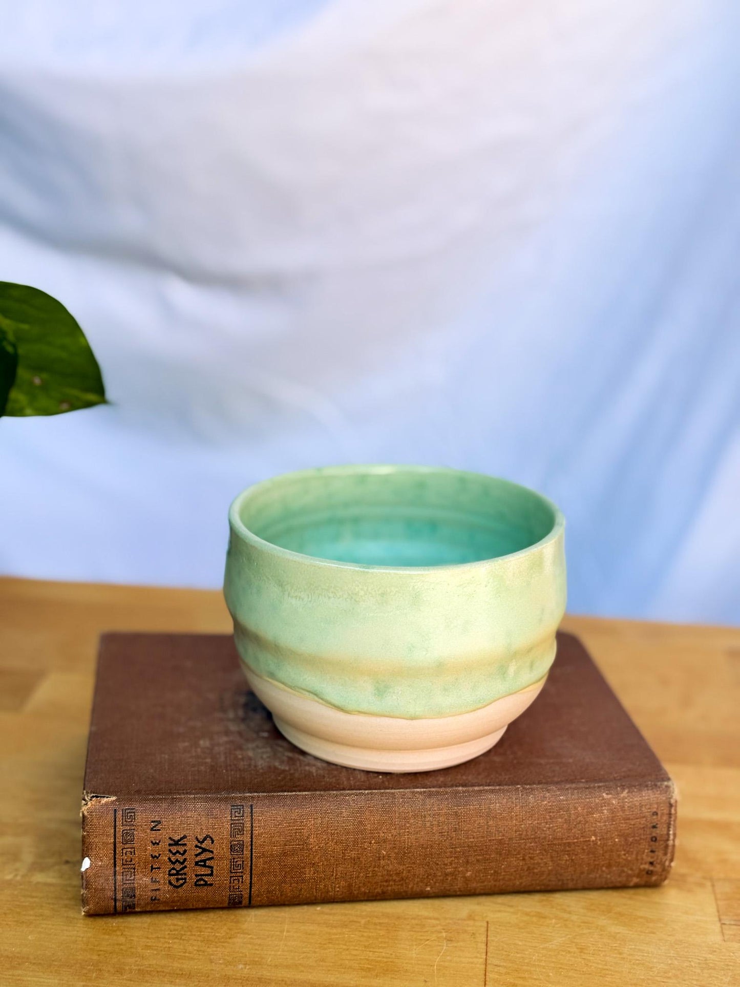 Green Speckled Ceramic Soup Bowl | Cozy & Versatile Handmade Dinnerware
