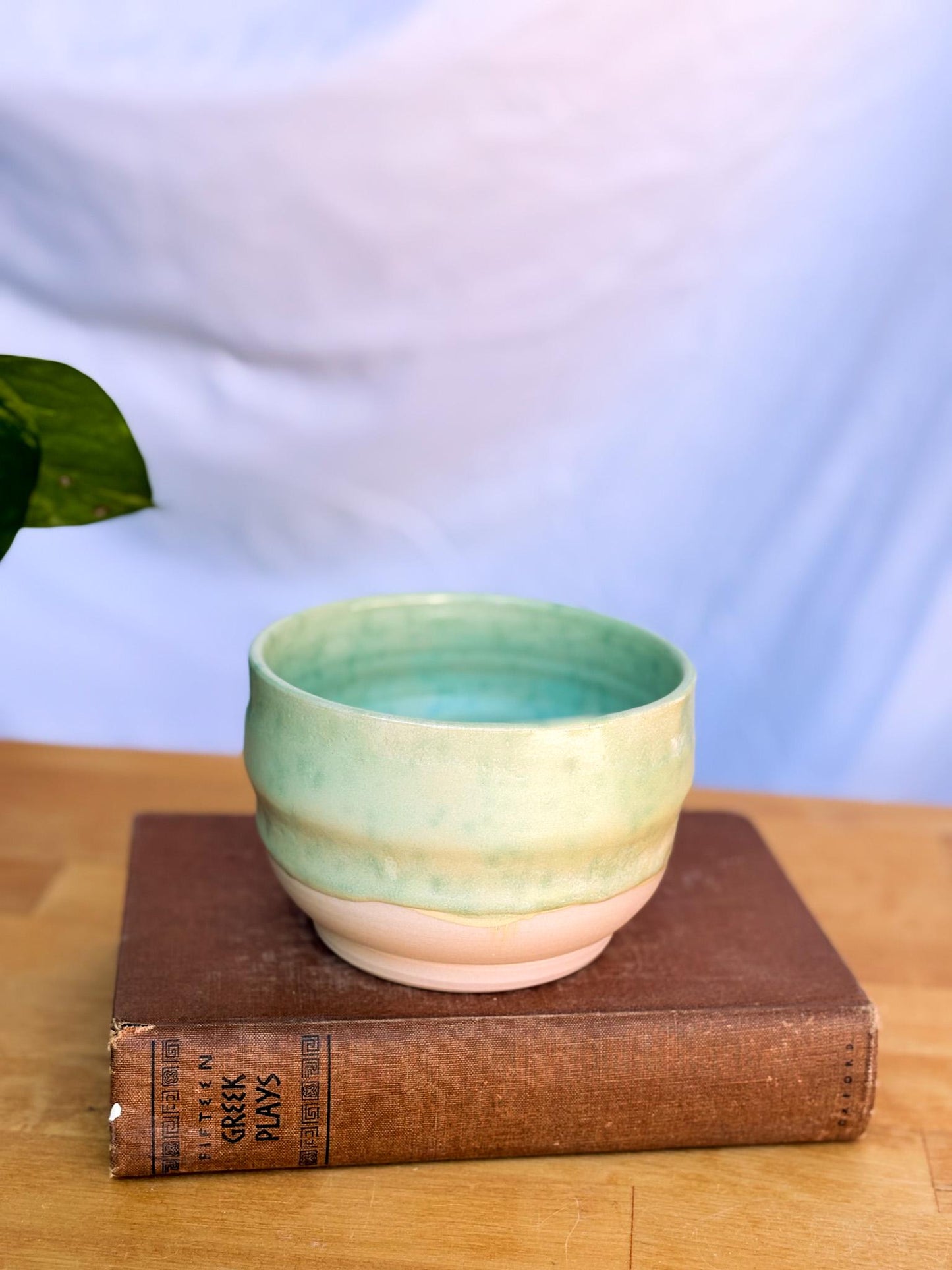 Green Speckled Ceramic Soup Bowl | Cozy & Versatile Handmade Dinnerware