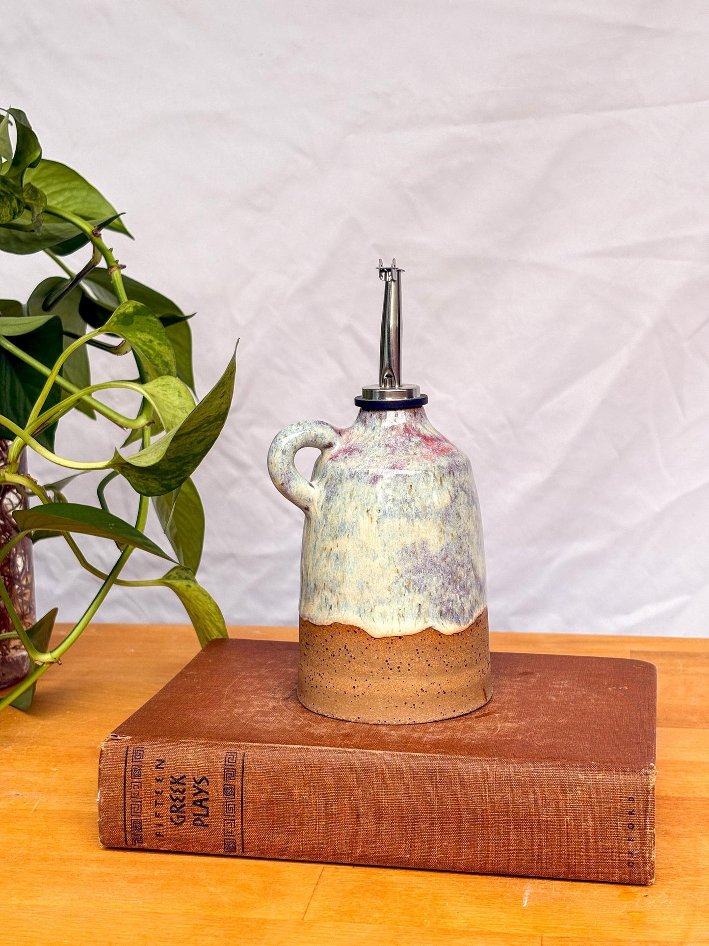 Spring Oil Cruet – Ceramic Olive Oil Dispenser