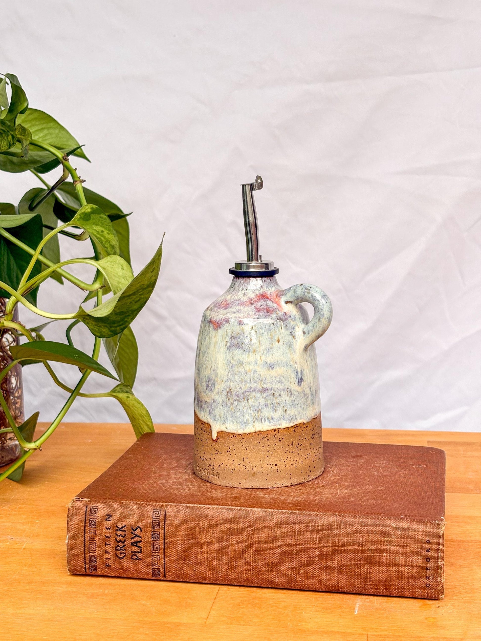 Spring Oil Cruet – Ceramic Olive Oil Dispenser