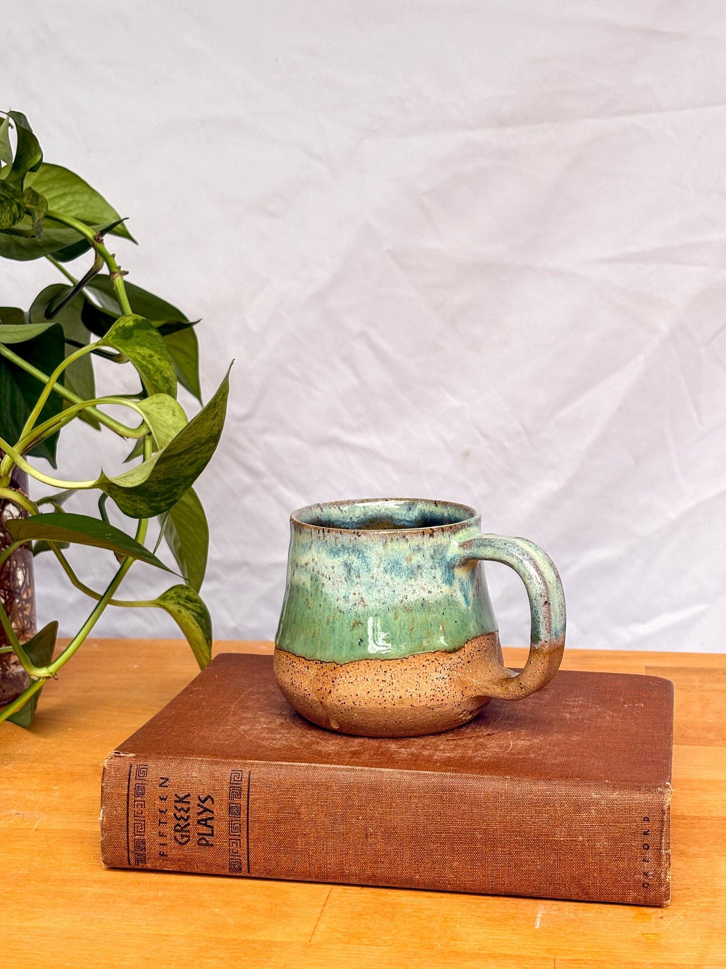 Sea Glass Bell Mug | Handmade Pottery
