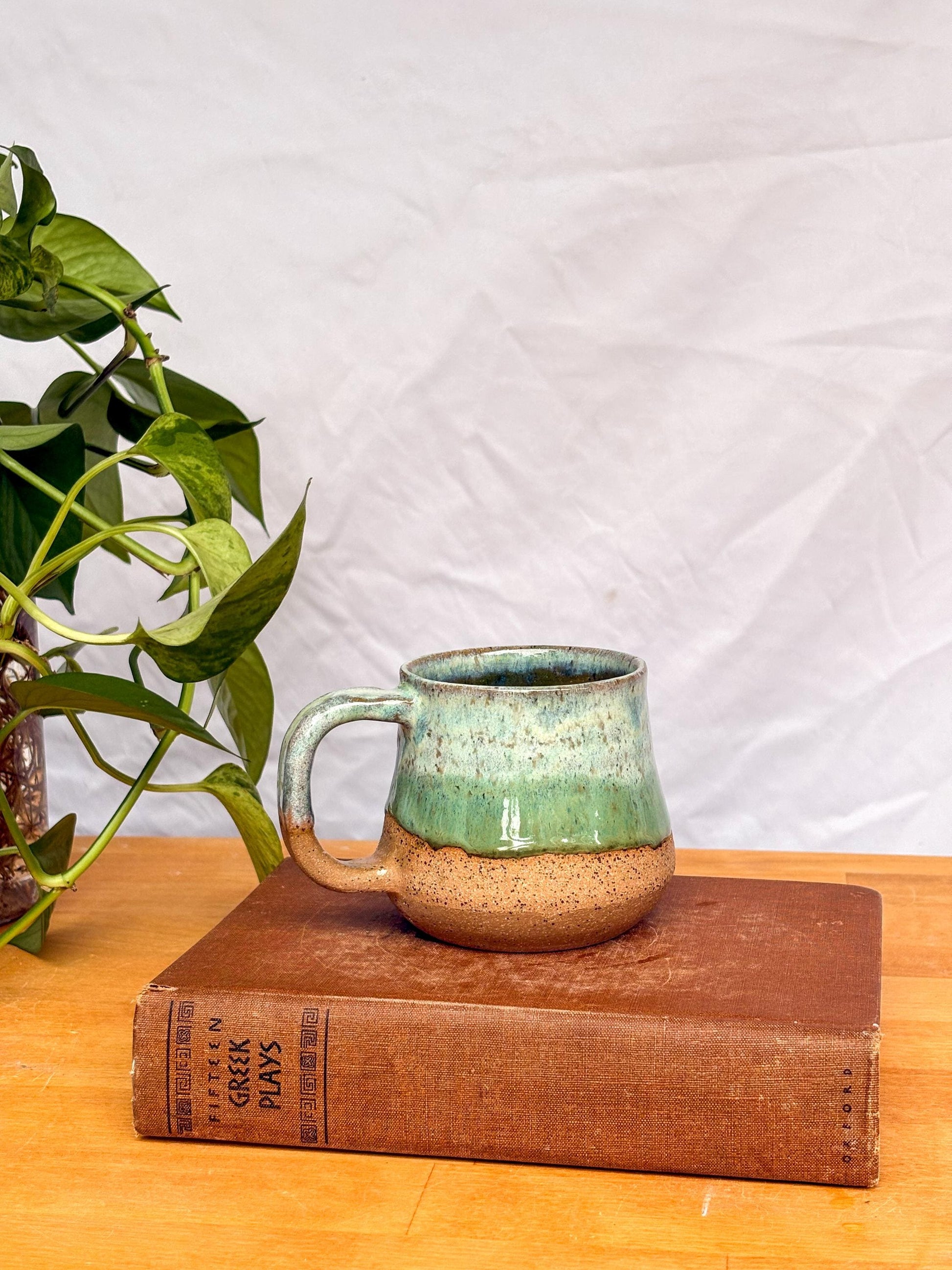 Sea Glass Bell Mug | Handmade Pottery