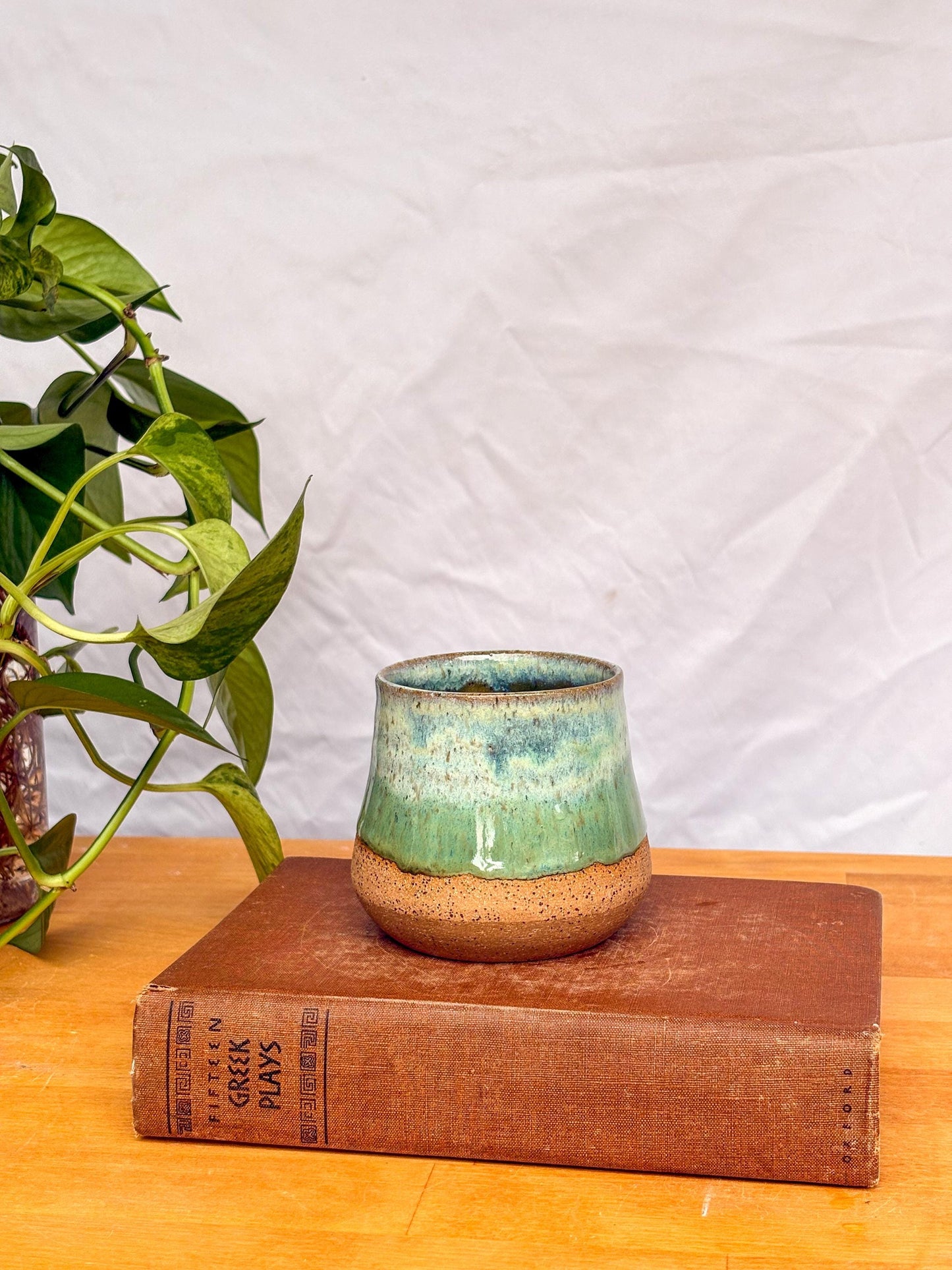 Sea Glass Bell Mug | Handmade Pottery