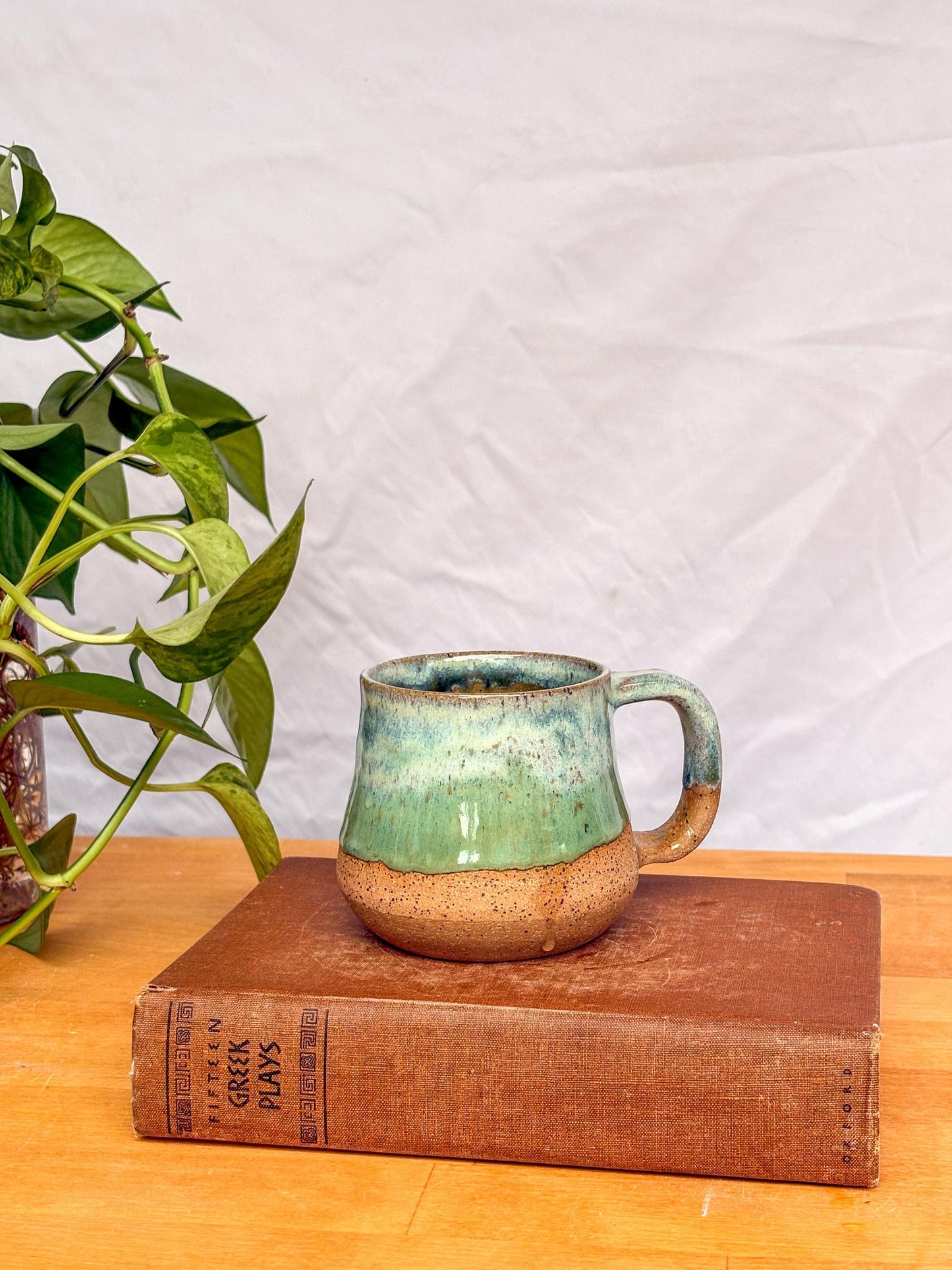 Sea Glass Bell Mug | Handmade Pottery