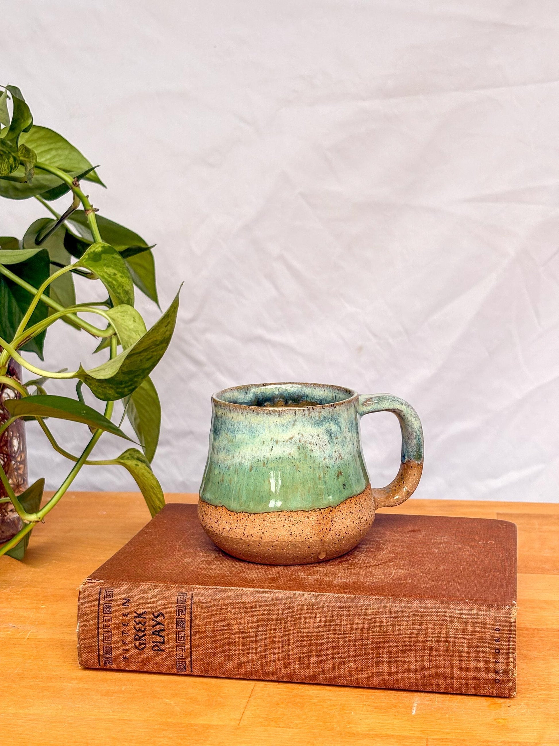 Sea Glass Bell Mug | Handmade Pottery