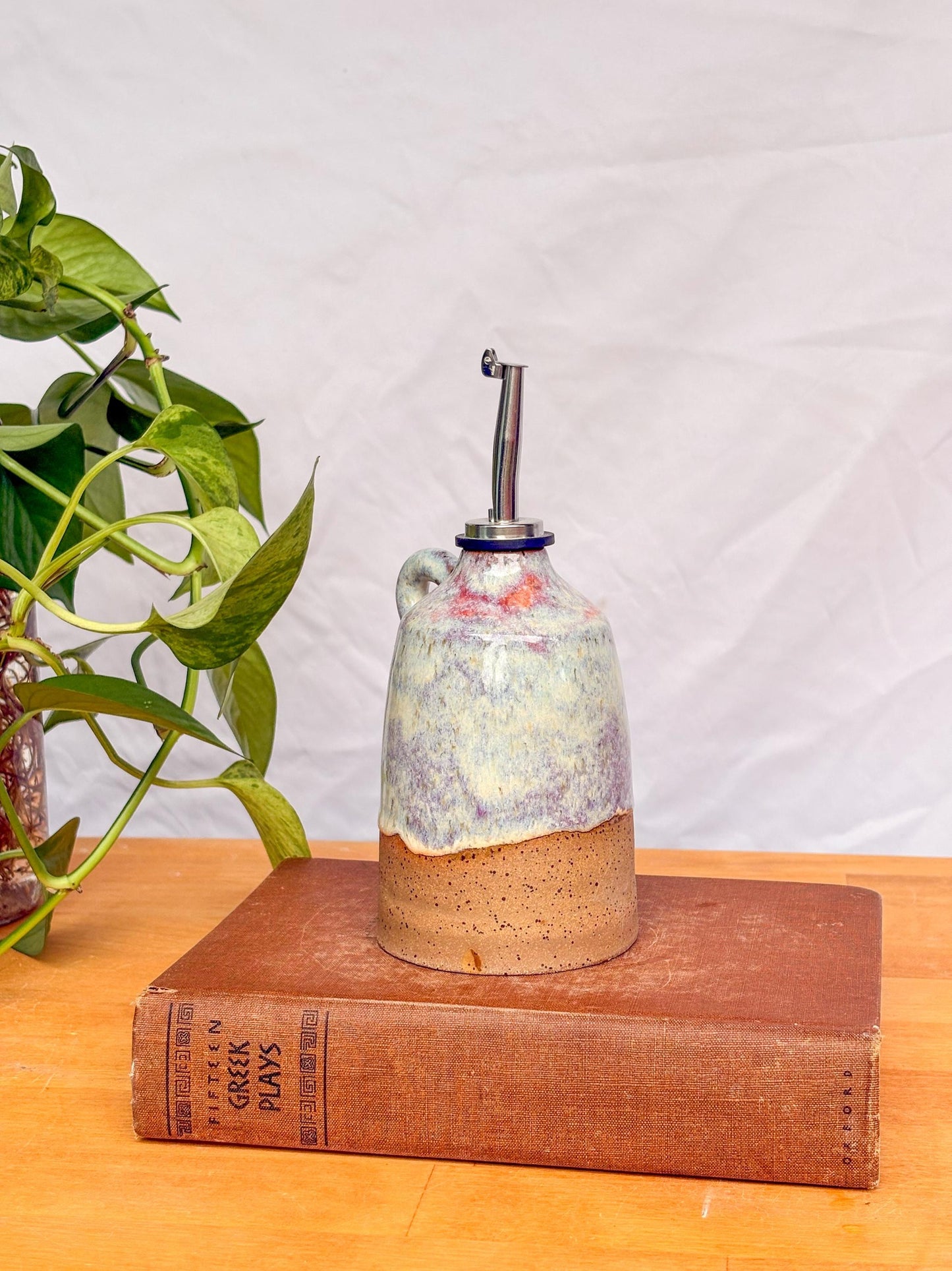 Spring Oil Cruet – Ceramic Olive Oil Dispenser