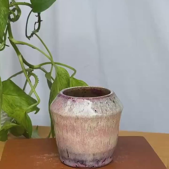 Multicolored Watercolor Angular Vase