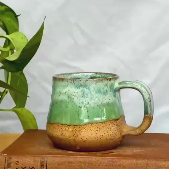 Sea Glass Bell Mug | Handmade Pottery
