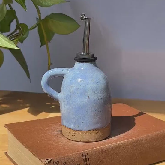 Ceramic Oil Cruet - Blue