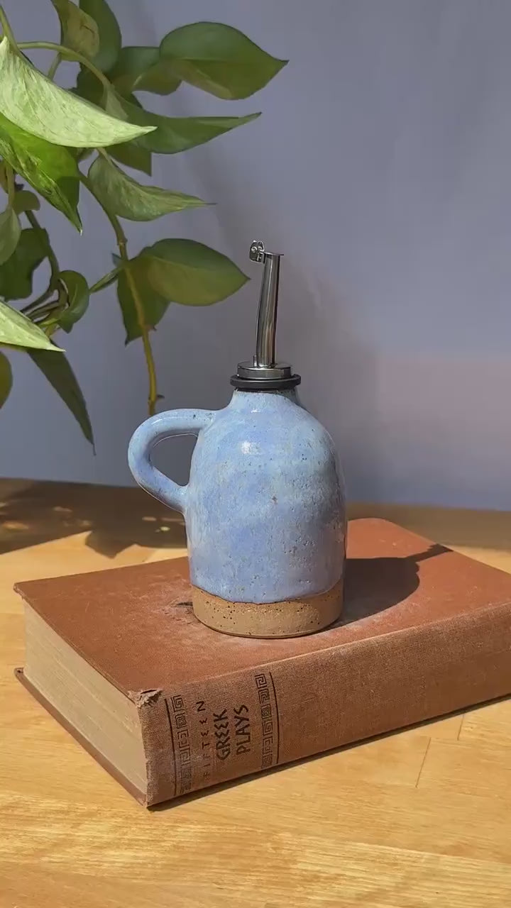 Ceramic Oil Cruet - Blue