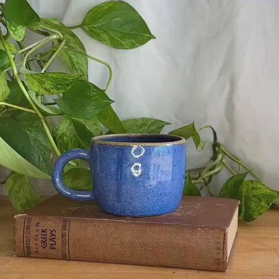 Warm Blue Pottery Mug