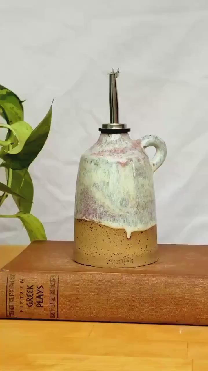 Spring Oil Cruet – Ceramic Olive Oil Dispenser